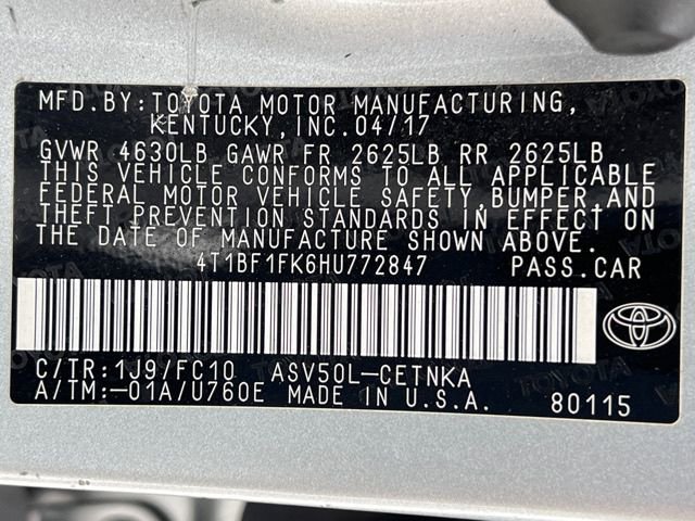 Used 2017 Toyota Camry LE FWD image 21