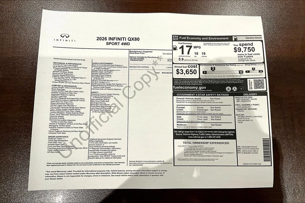 Used 2026 INFINITI QX80 4WD image 33