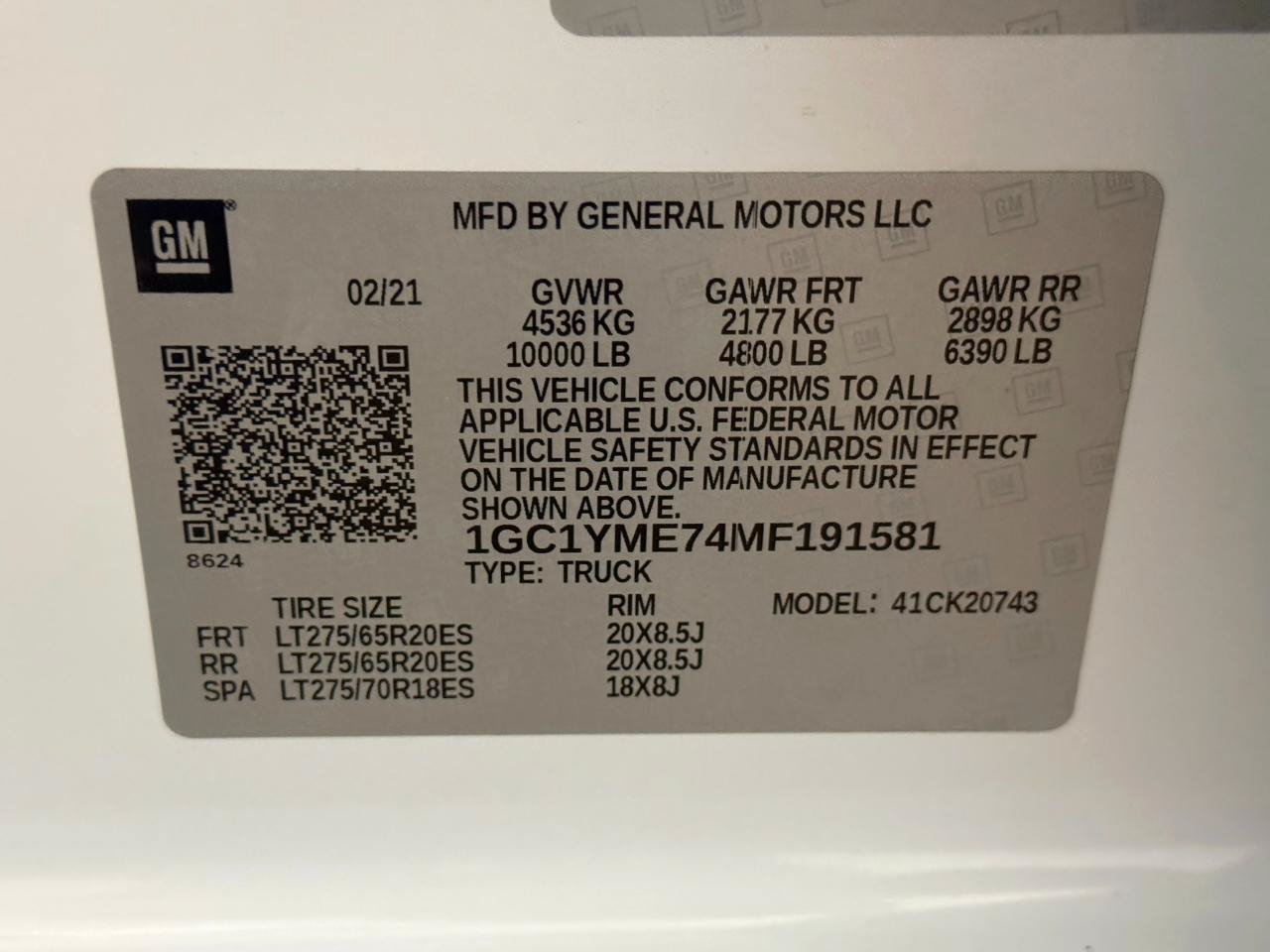Used 2021 Chevrolet Silverado 2500 Custom w/ Custom Value Package AWD/4WD image 52