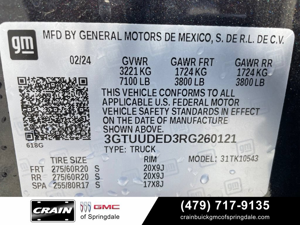 Used 2024 GMC Sierra 1500 SLT w/ SLT Premium Package AWD/4WD image 33
