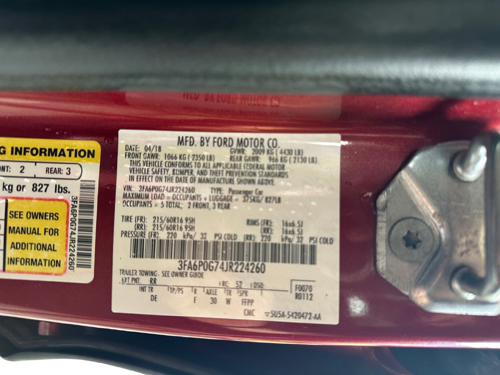 Used 2018 Ford Fusion S FWD image 25