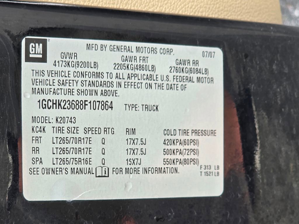 Used 2008 Chevrolet Silverado 2500 LTZ w/ Safety Package image 53