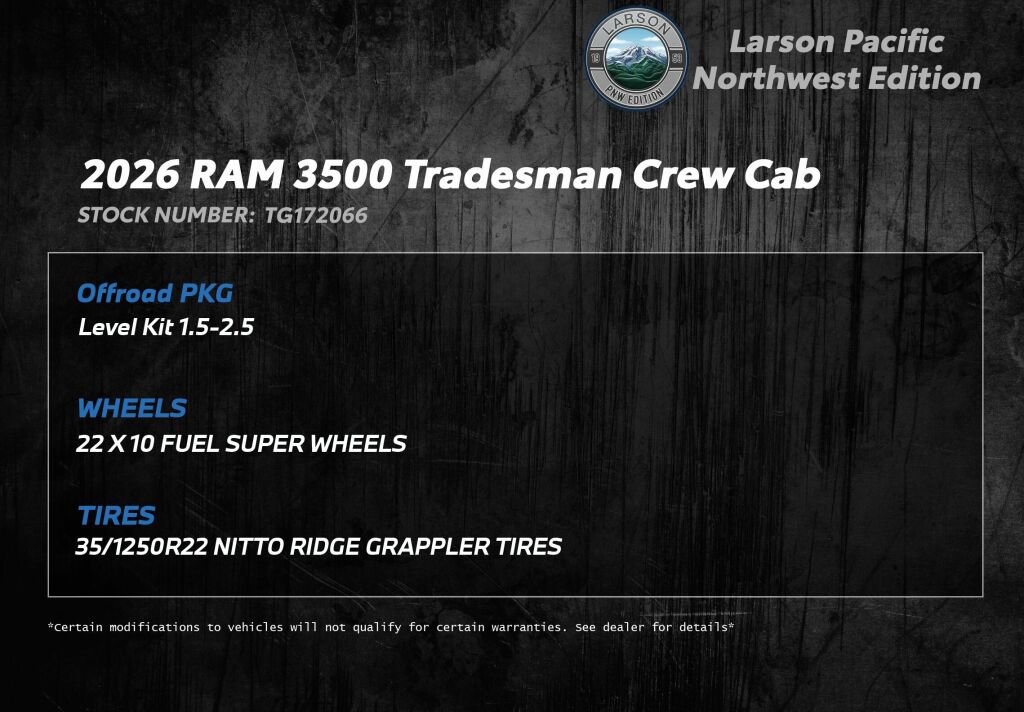 New 2026 RAM 3500 Tradesman image 3