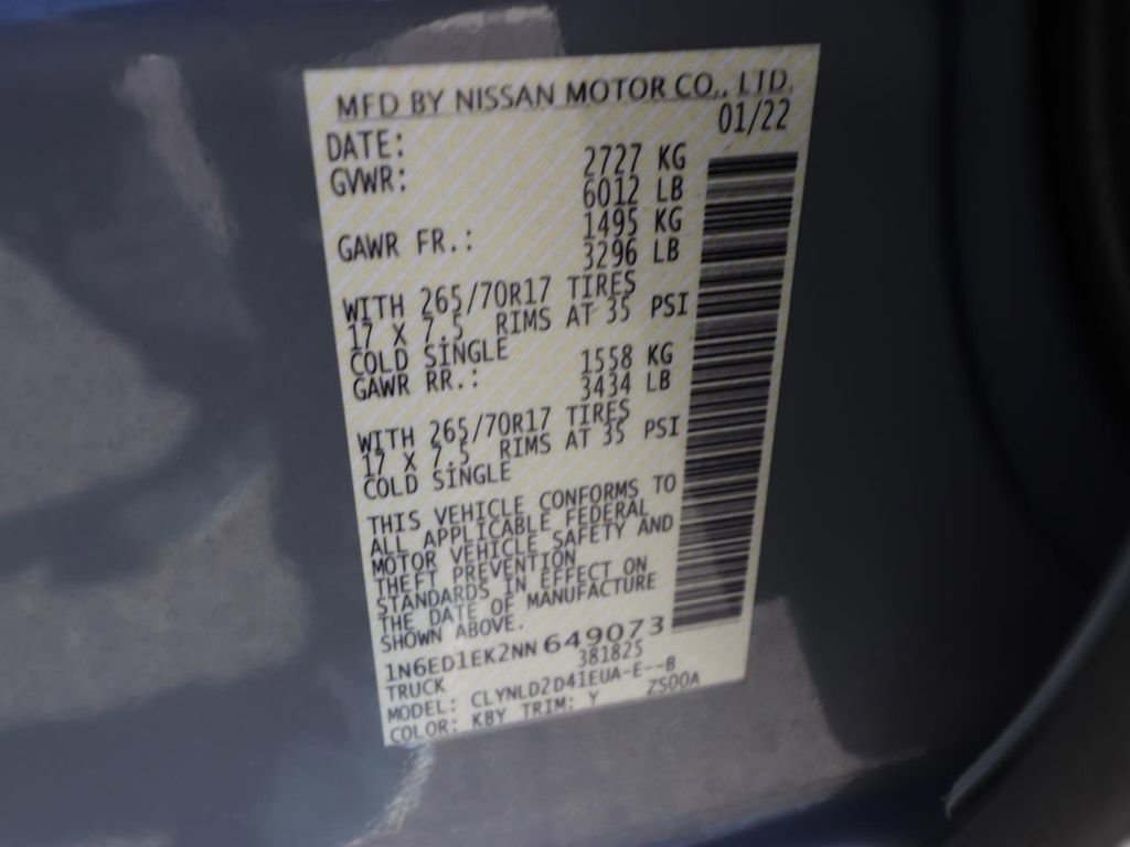 Used 2022 Nissan Frontier PRO-4X w/ Pro-4X Premium Package AWD/4WD image 25
