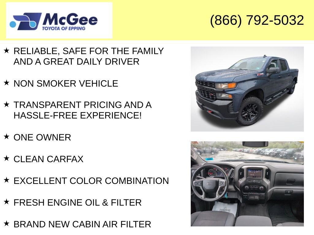Used 2021 Chevrolet Silverado 1500 Custom Trail Boss w/ Safety Confidence Package AWD/4WD image 4