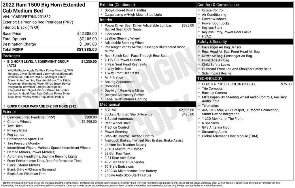 Used 2022 RAM 1500 Big Horn RWD image 29