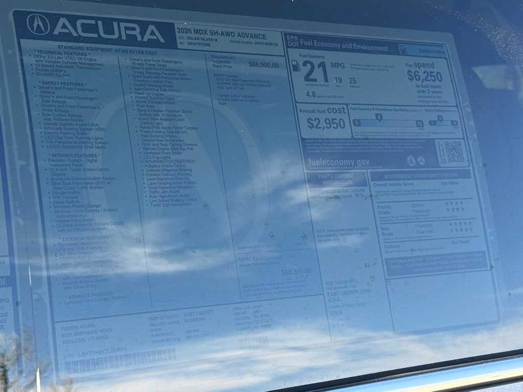 Certified 2026 Acura MDX w/ Advance Package AWD/4WD image 29
