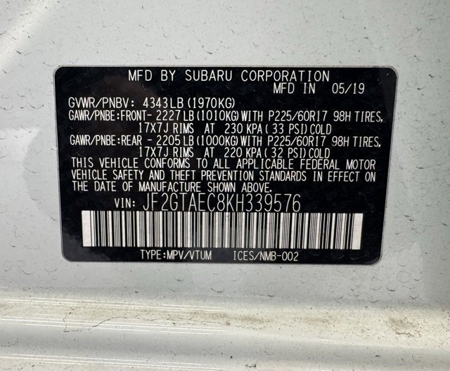 Used 2019 Subaru Crosstrek 2.0i Premium w/ Eyesight System image 16