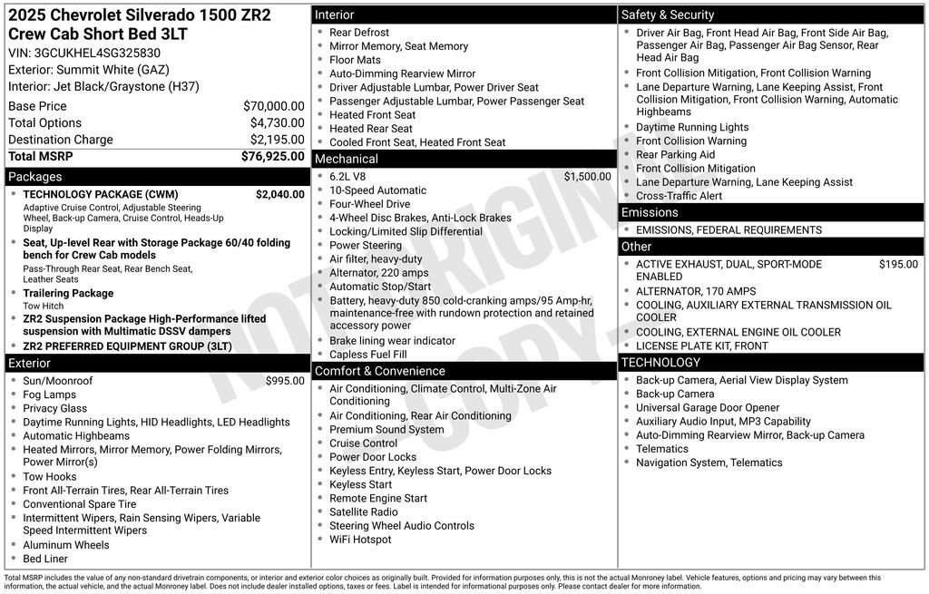 Used 2025 Chevrolet Silverado 1500 ZR2 w/ Technology Package image 37