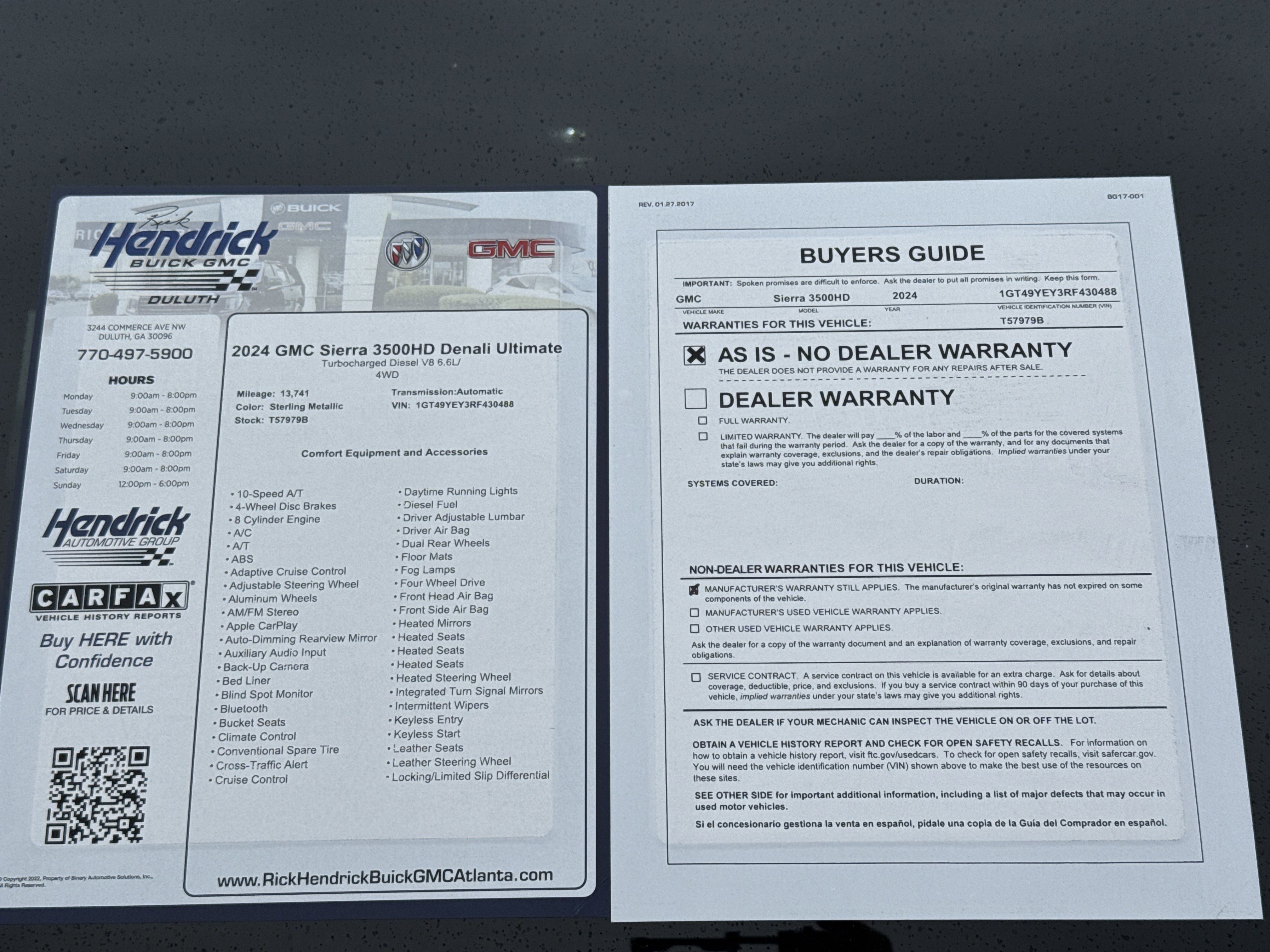 Used 2024 GMC Sierra 3500 Denali Ultimate image 41