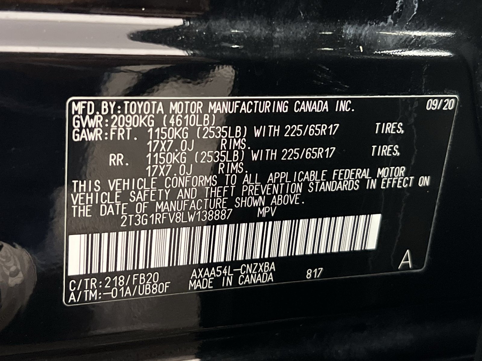 Used 2020 Toyota RAV4 LE w/ All Weather Liner Package AWD/4WD image 30