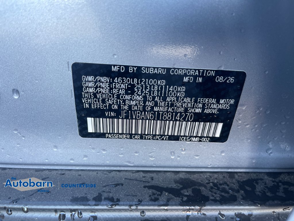 New 2026 Subaru WRX Limited AWD/4WD image 30