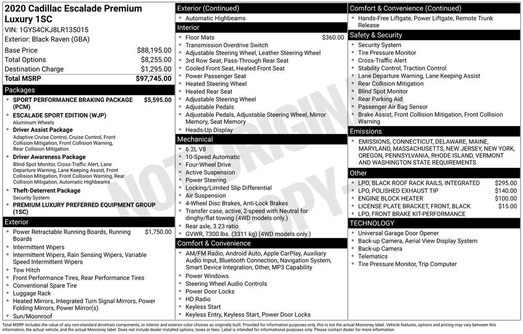 Used 2020 Cadillac Escalade Premium Luxury image 31