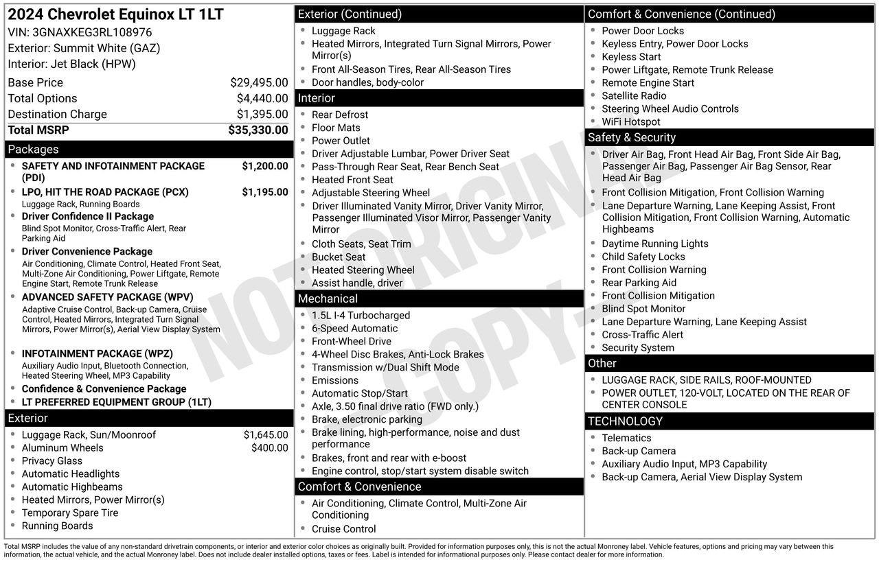 Used 2024 Chevrolet Equinox LT FWD image 37