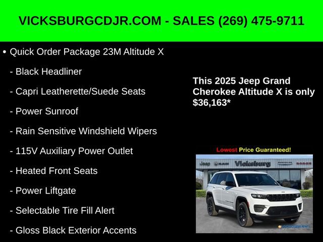 New 2025 Jeep Grand Cherokee Altitude image 11