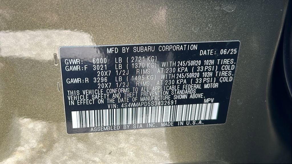 Certified 2025 Subaru Ascent Limited AWD/4WD image 35