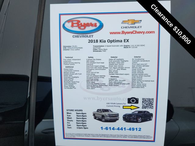 Used 2018 Kia Optima EX image 11