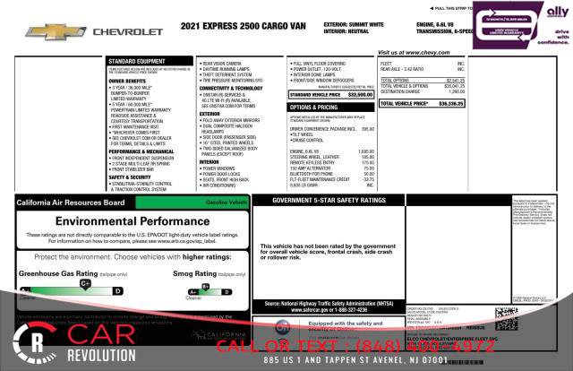 Used 2021 Chevrolet Express 2500 w/ Driver Convenience Package RWD image 38
