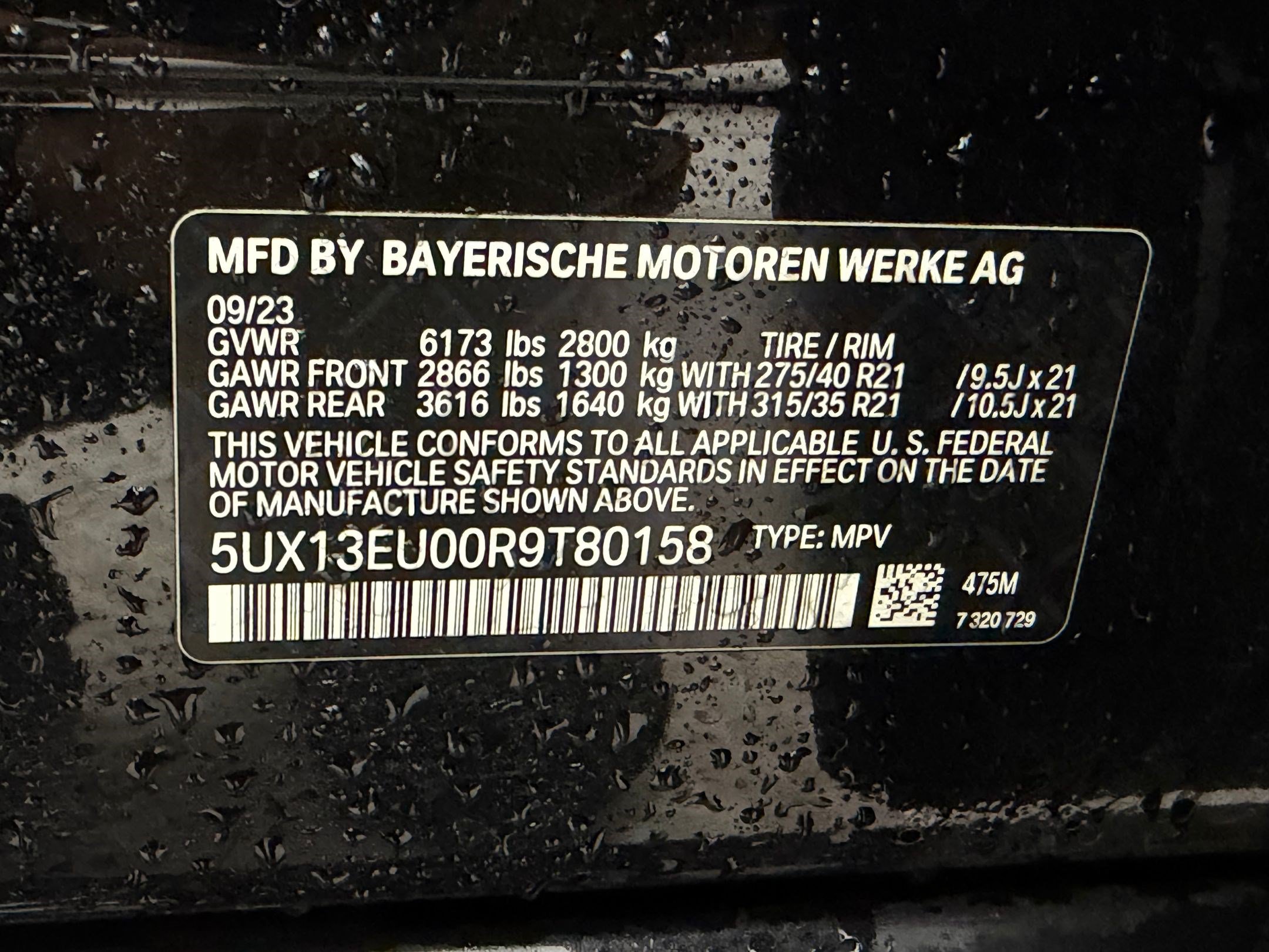 Certified 2024 BMW X5 sDrive40i w/ M Sport Package RWD image 12