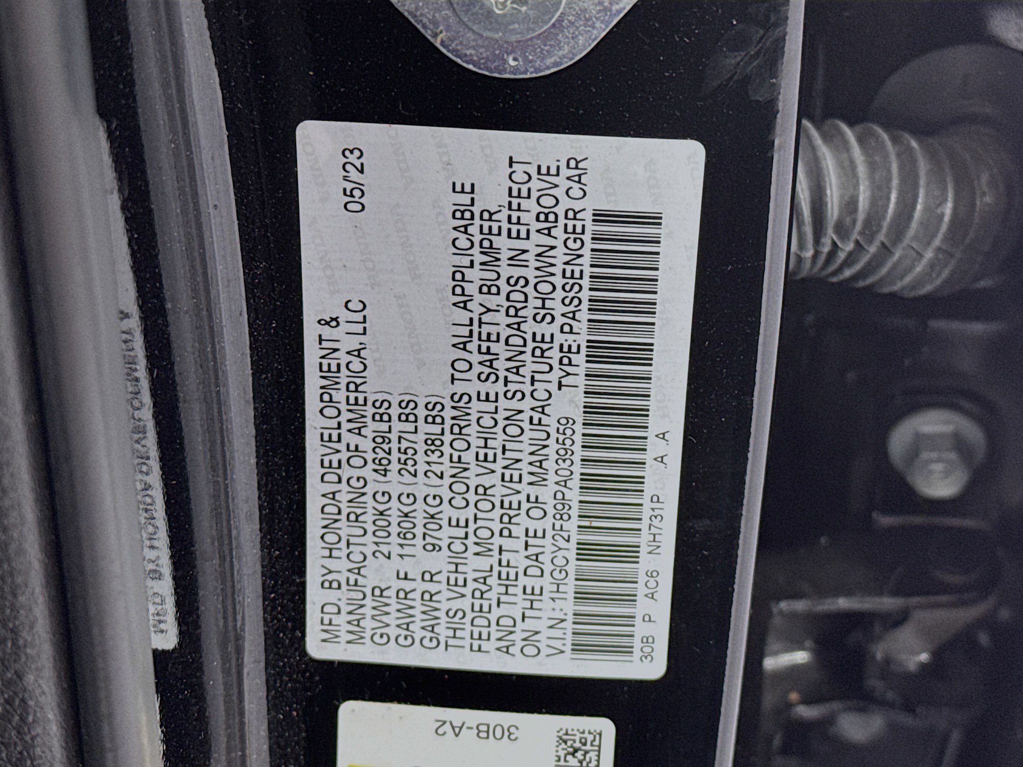 Certified 2023 Honda Accord Touring image 34