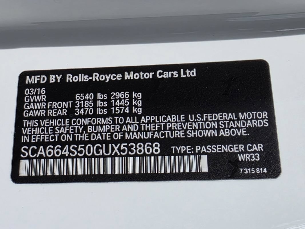 Used 2016 Rolls-Royce Ghost RWD image 44