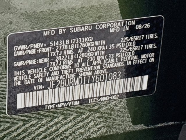 New 2026 Subaru Outback Wilderness AWD/4WD image 33