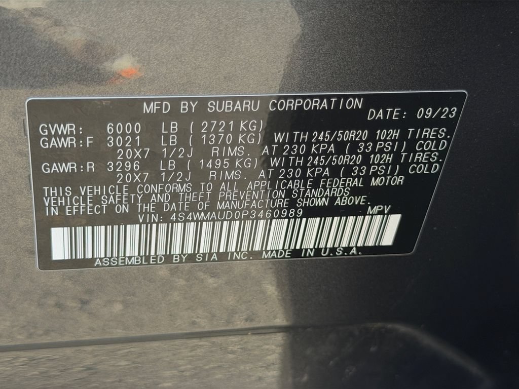 Used 2023 Subaru Ascent Limited w/ Technology Package AWD/4WD image 30