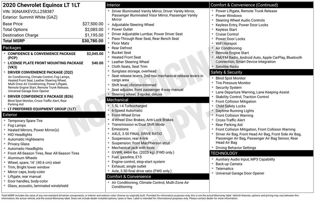 Used 2020 Chevrolet Equinox LT image 4