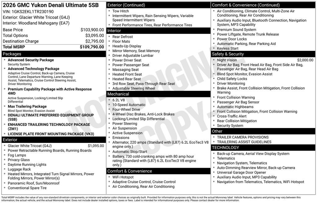 Certified 2026 GMC Yukon Denali Ultimate AWD/4WD image 5