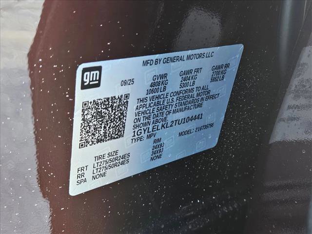 New 2026 Cadillac Escalade IQL Sport 1 w/ LPO, ONYX Package image 19