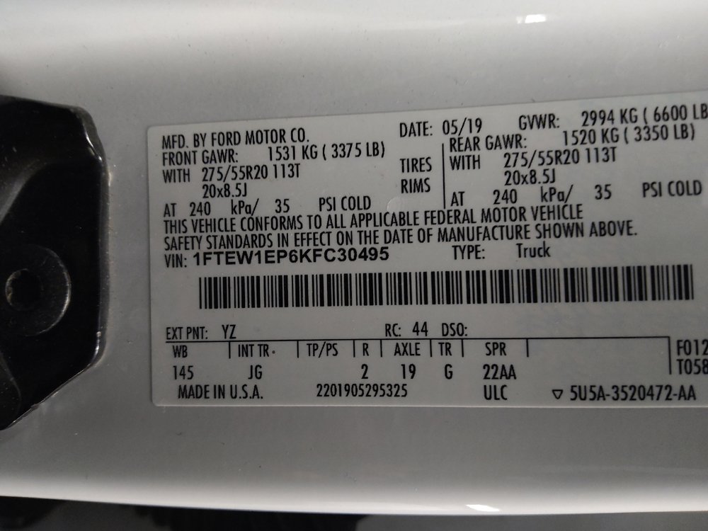 Used 2019 Ford F150 XL w/ Equipment Group 101A Mid image 33