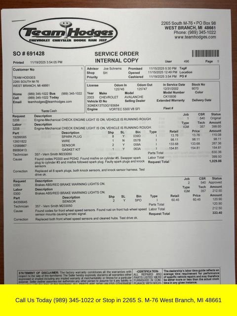 Used 2003 Chevrolet Avalanche 4x4 w/ Suspension Package, Off-Road image 36