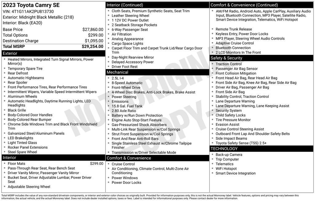 Used 2023 Toyota Camry SE image 40