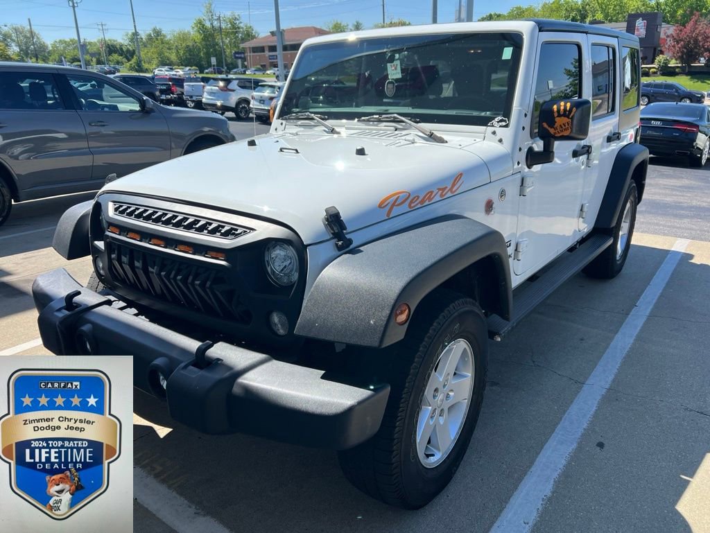 Certified 2018 Jeep Wrangler Unlimited Sport S AWD/4WD image 1
