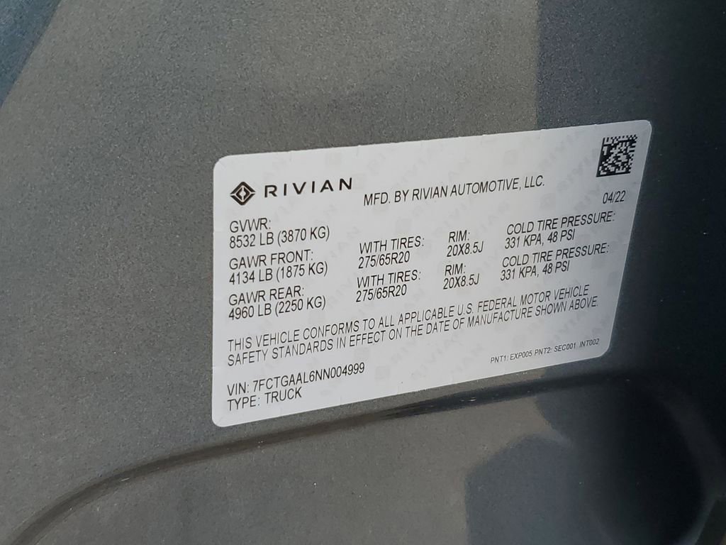 Used 2022 Rivian R1T Launch Edition image 37