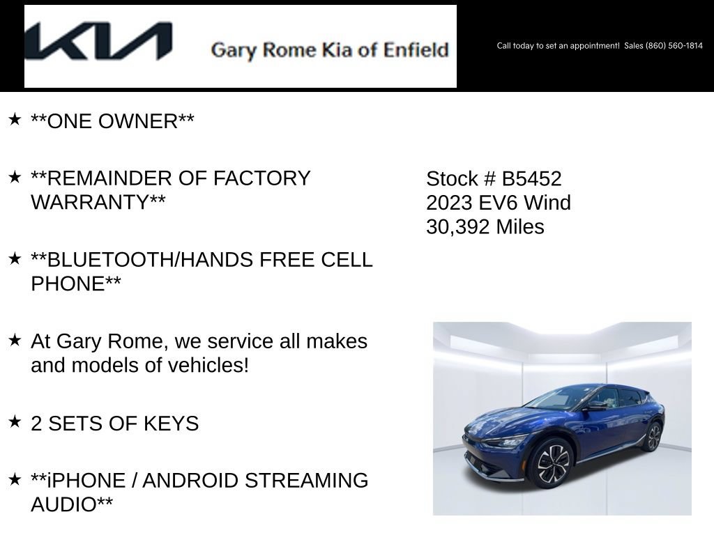 Certified 2023 Kia EV6 Wind AWD/4WD image 7