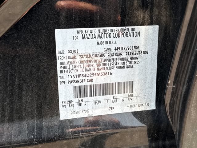 Used 2005 MAZDA MAZDA6 s Sport w/ Bose Audio & Moonroof Pkg FWD image 21