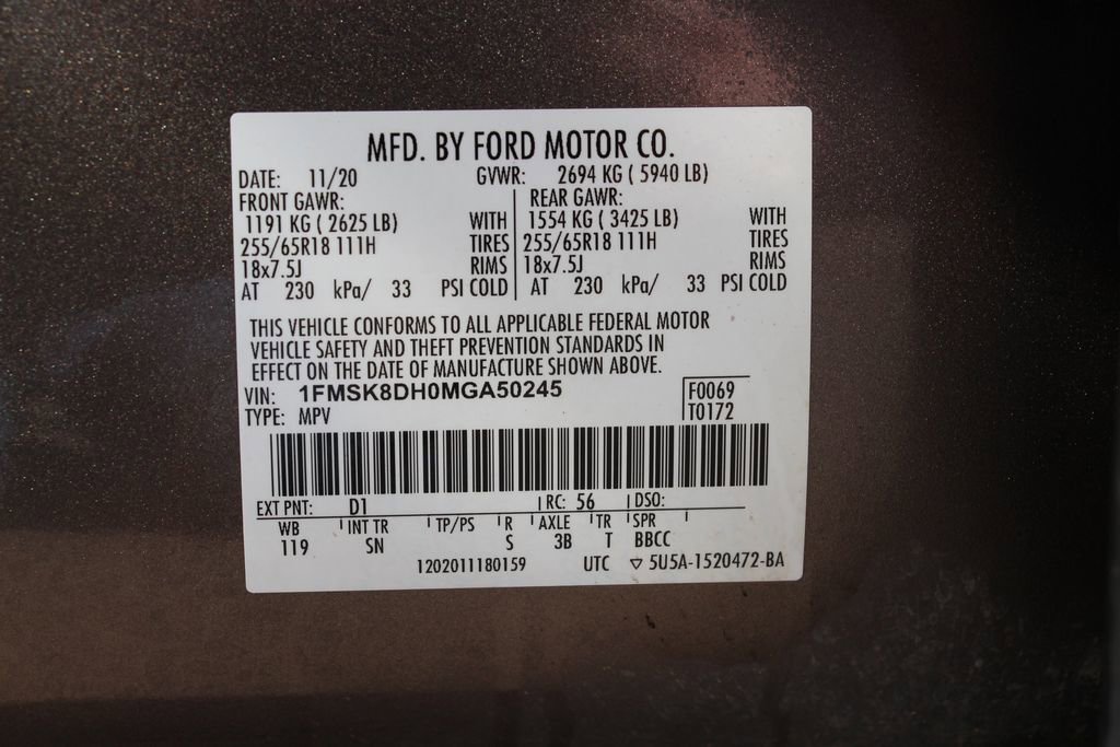 Used 2021 Ford Explorer XLT w/ Equipment Group 202A image 29