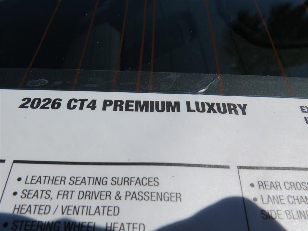 New 2026 Cadillac CT4 Premium Luxury image 9
