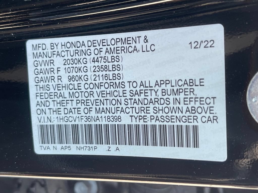 Used 2022 Honda Accord Sport image 13