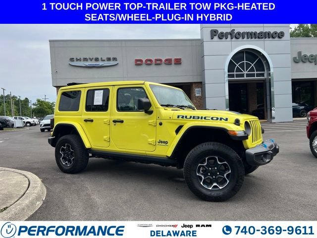 Used 2023 Jeep Wrangler Unlimited Rubicon 4xe w/ Cold Weather Group AWD/4WD image 1