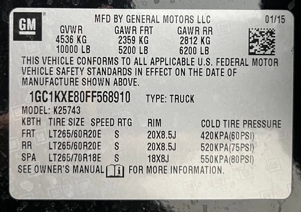 Used 2015 Chevrolet Silverado 2500 High Country w/ Duramax Plus Package AWD/4WD image 59