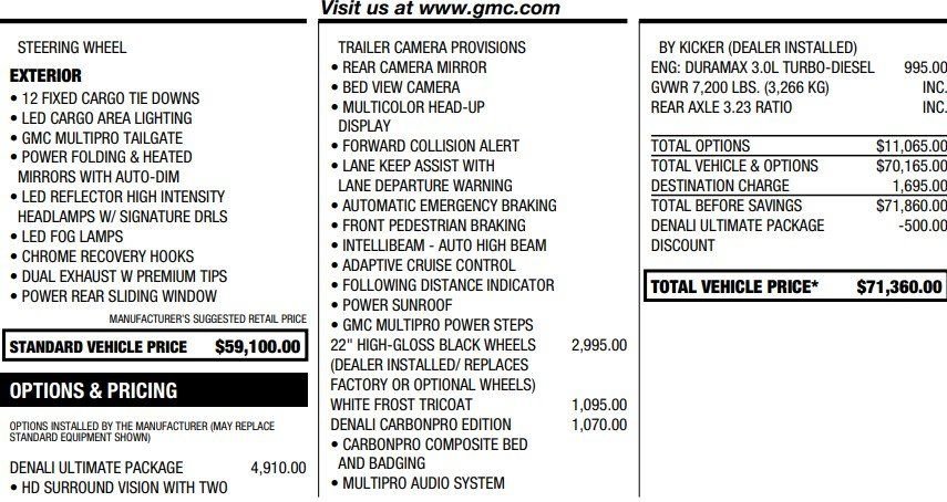 Used 2021 GMC Sierra 1500 Denali w/ Denali Ultimate Package AWD/4WD image 7