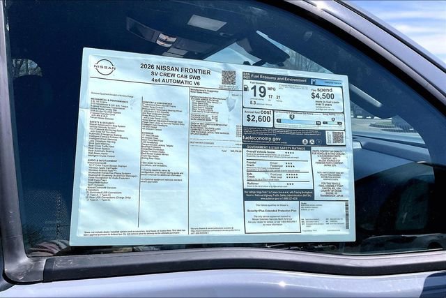 New 2026 Nissan Frontier SV w/ Tow Package image 12