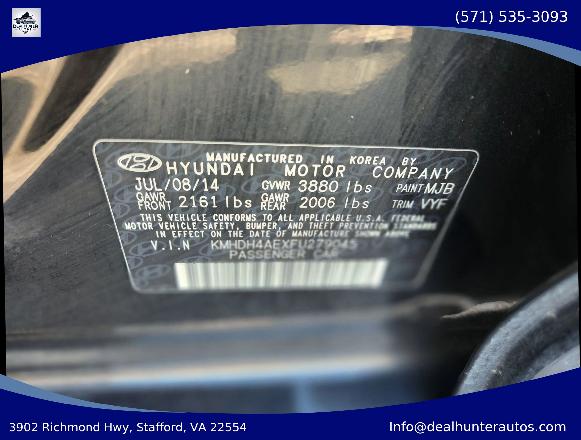 Used 2015 Hyundai Elantra SE w/ Option Group 02 FWD image 32