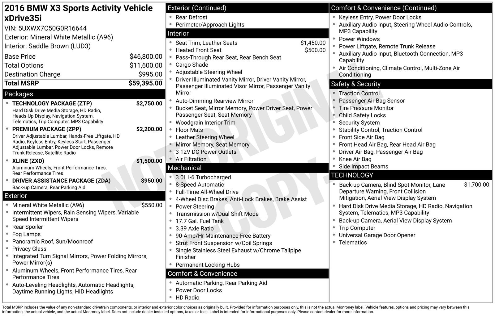 Used 2016 BMW X3 xDrive35i image 27