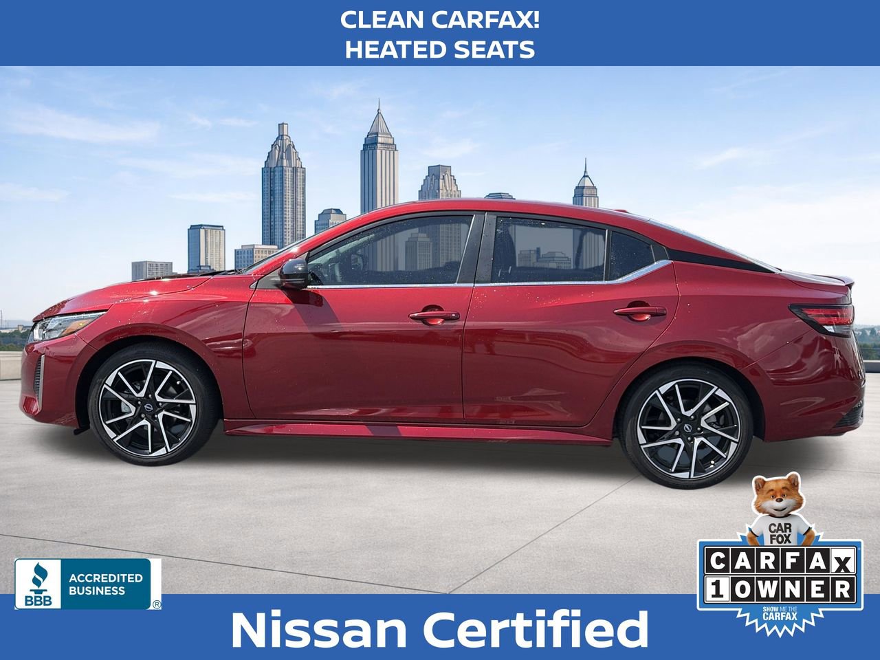 Certified 2025 Nissan Sentra SR FWD image 2