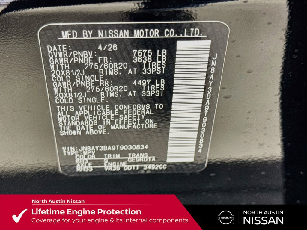 New 2026 Nissan Armada SL w/ Captain's Chari Seat Package RWD image 43