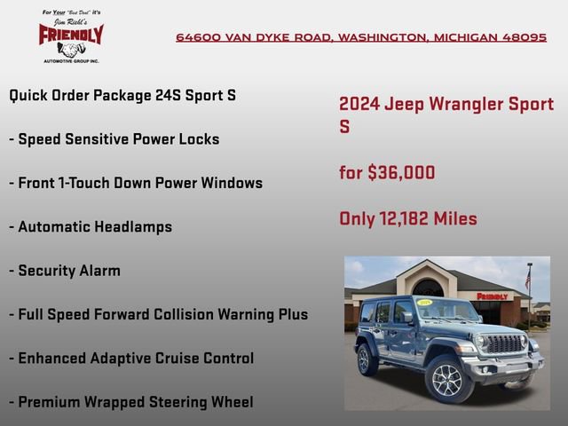 Used 2024 Jeep Wrangler Unlimited Sport AWD/4WD image 10