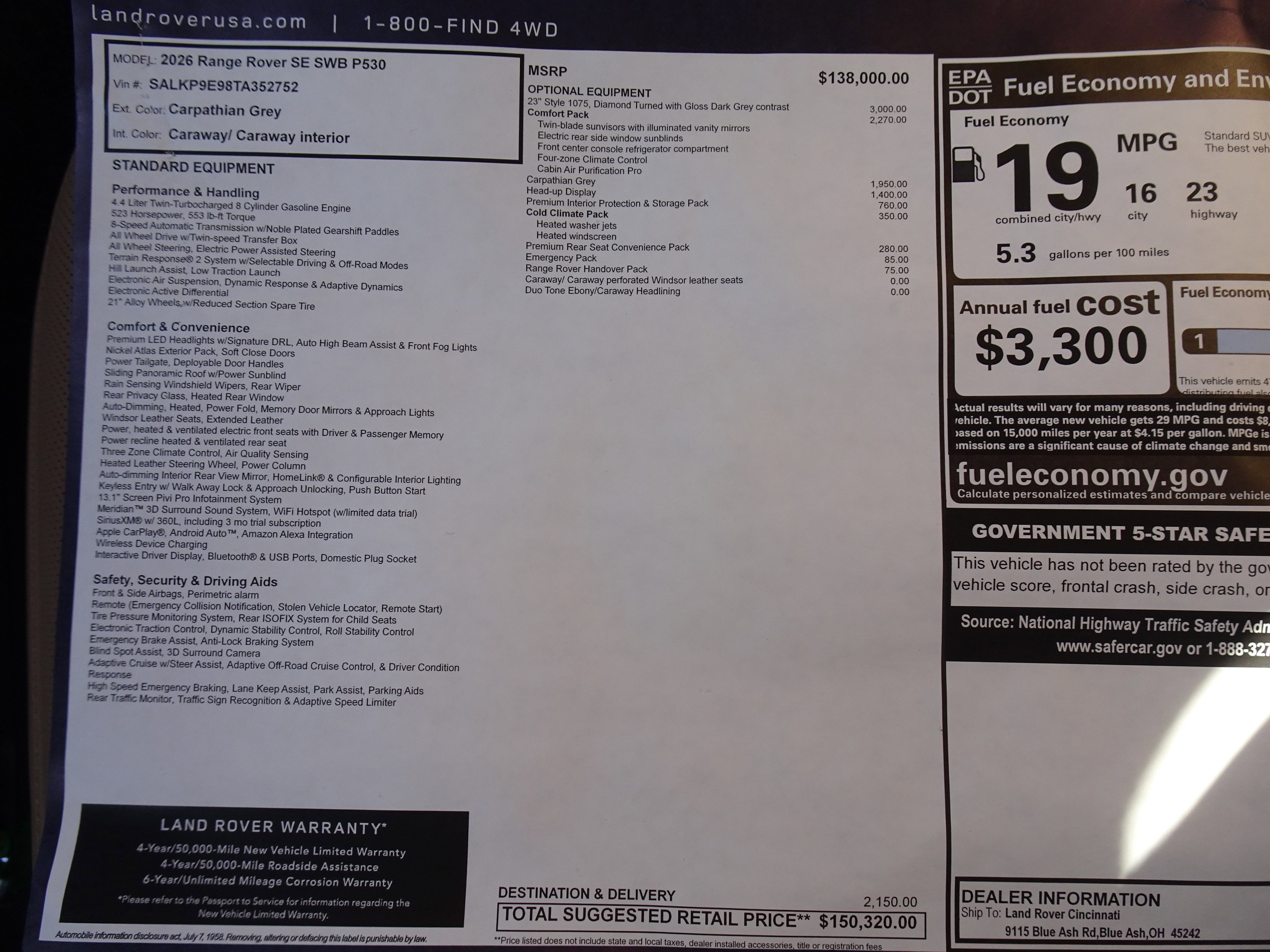 New 2026 Land Rover Range Rover SE image 6